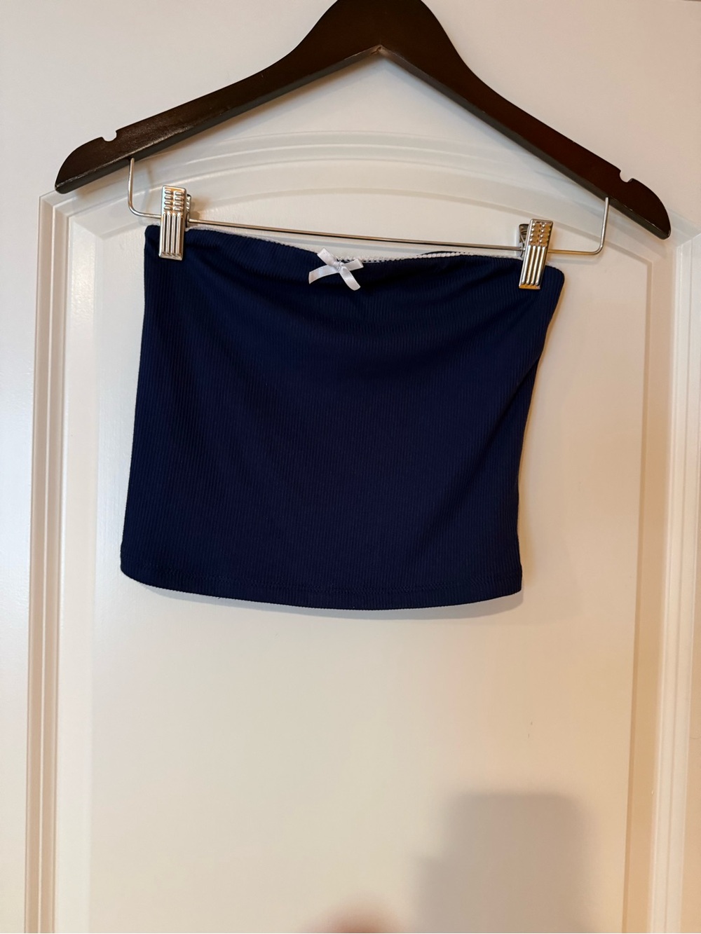 Just Polly Junior’s Blue and White Tube Top Size Small